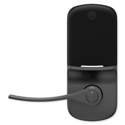 Yale Wi-Fi & Bluetooth Assure Touchscreen Keypad Lever Lock, Black Suede